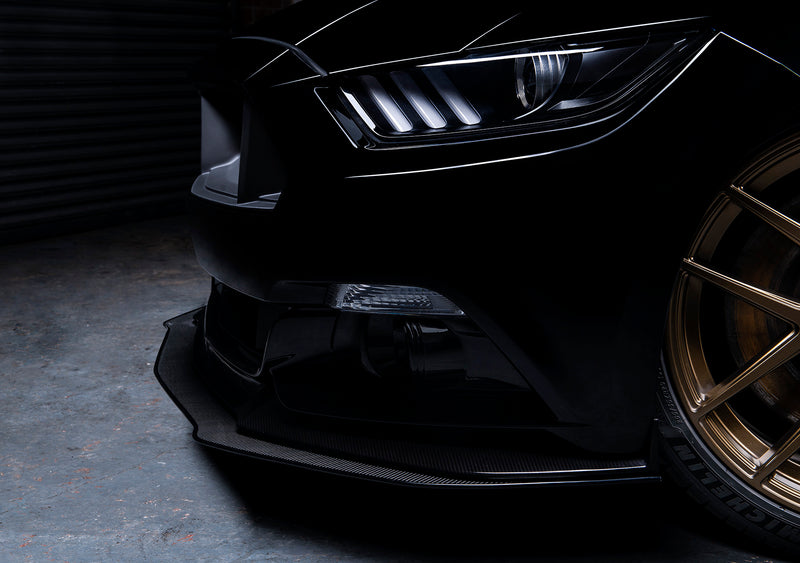APR Carbon Fiber Front Splitter (Perf pack) for Mustang 2015-17