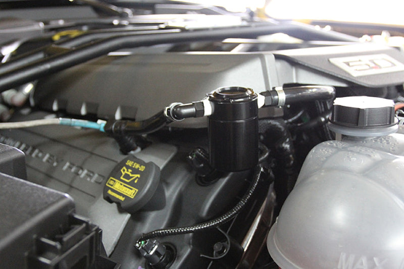 Steeda S550 Mustang Black Billet Oil Separator (GT)