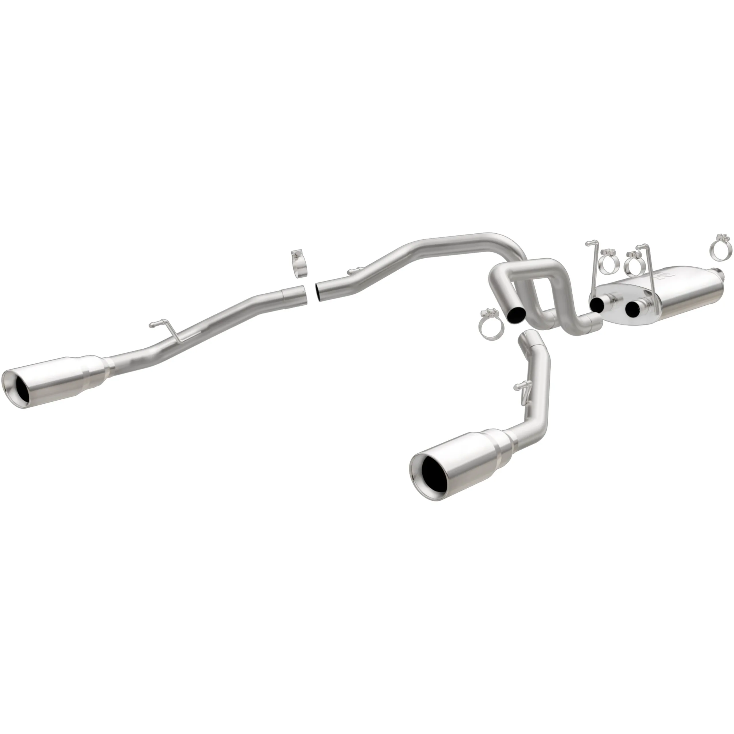MagnaFlow Street Series Cat-Back Exhaust for 2009-2018 Ram 1500 | Dual Split Rear Exit, 5" Polished Tips