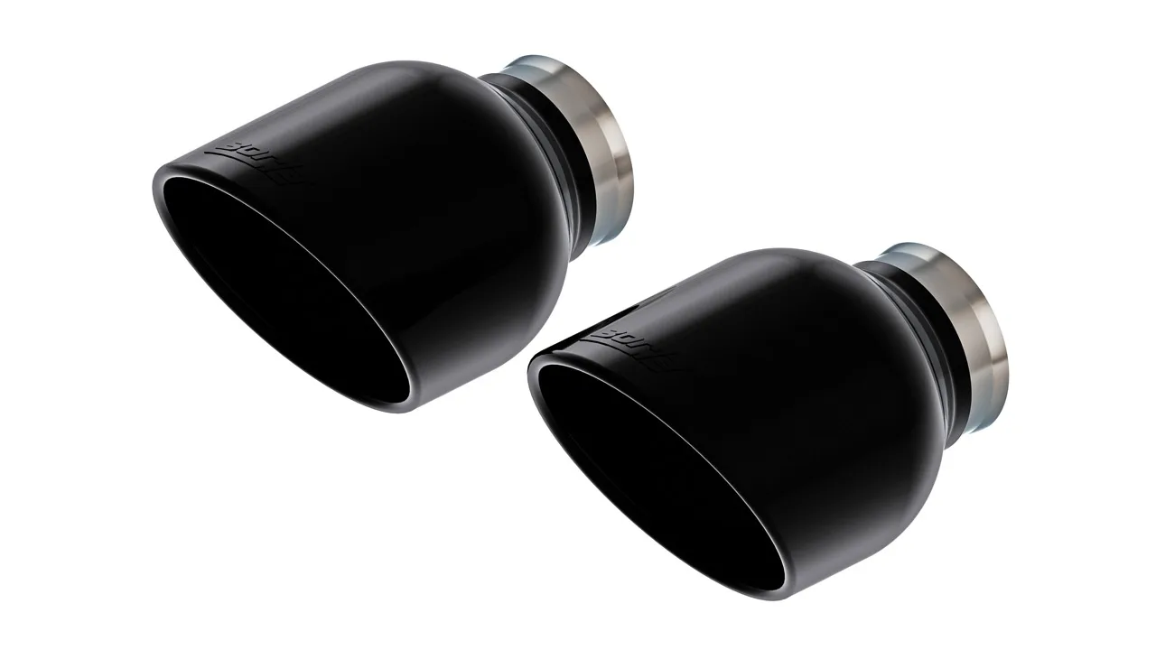 Borla Tip Kit For 2015-2023 Dodge Charger / 2015-2023 Chrysler 300C - Black Chrome Tips