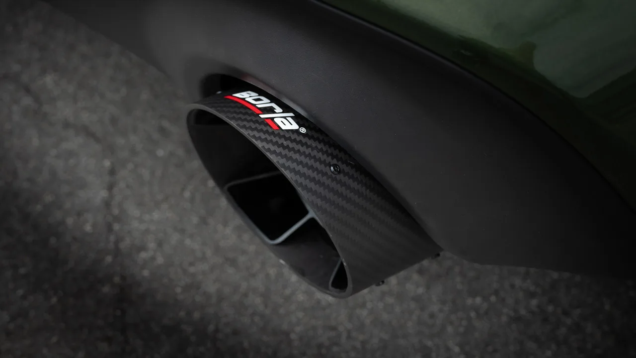Borla Tip Kit For 2015-2023 Dodge Charger / 2015-2023 Chrysler 300C - Carbon Fibre Black Anodised Tips - Image 2