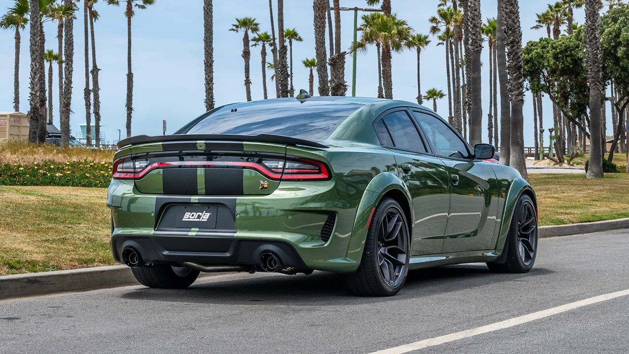 Borla Tip Kit For 2015-2023 Dodge Charger / 2015-2023 Chrysler 300C - Carbon Fibre Black Anodised Tips - Image 3