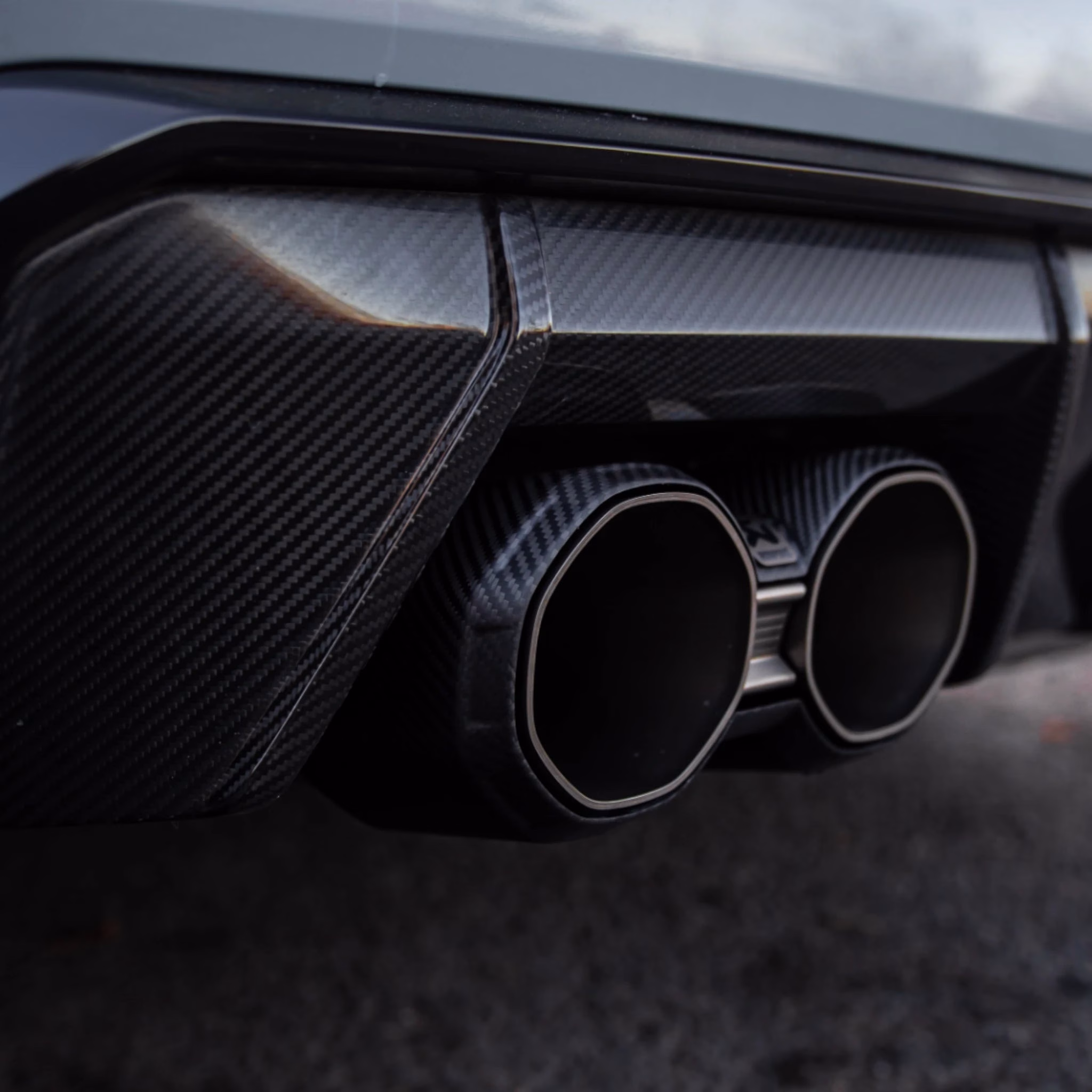 Akrapovic Octagonal Tail Pipe Set For BMW M2 / M3 / M4 (G87 / G80 / G81 / G82 / G83) | Carbon - Image 4