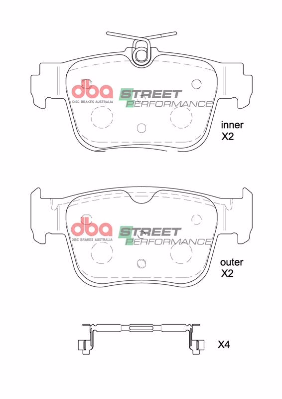 DBA Street Performance Brake Pads For Audi S3 8Y/RS3 8Y, Cupra Formentor VZ & More | Rear