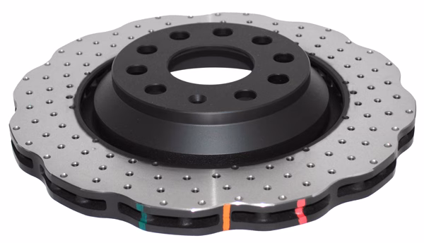 DBA 4000 Series XD Drilled & Dimpled Brake Discs For Audi RS3 8P/RS Q3 8U/S3 8V, Cupra Formentor VZ & More | Rear | 310mm | Pair