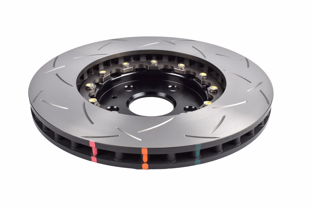 DBA 5000 Series T3 Slotted 2-Piece Brake Discs For 2022+ Chevrolet Corvette C8 | Front | 345mm | Black Hat | Pair - Image 2