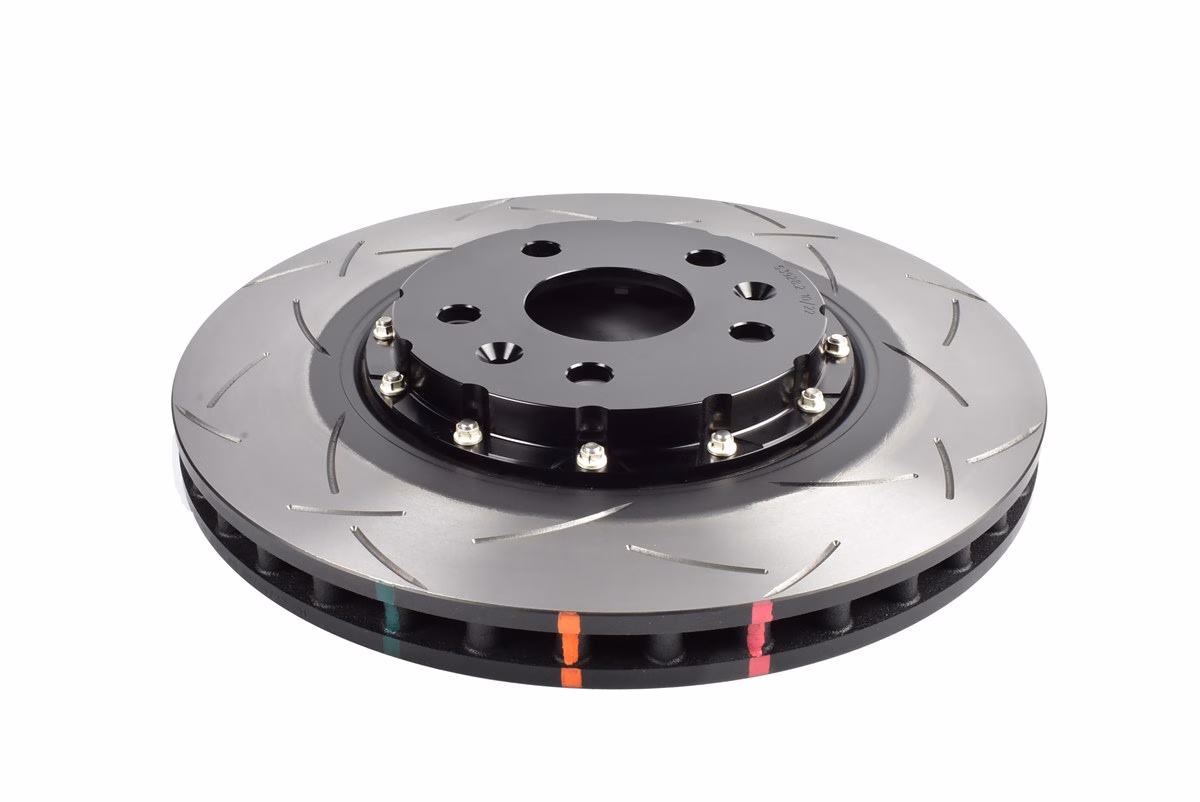 DBA 5000 Series T3 Slotted 2-Piece Brake Discs For 2022+ Chevrolet Corvette C8 | Front | 345mm | Black Hat | Pair