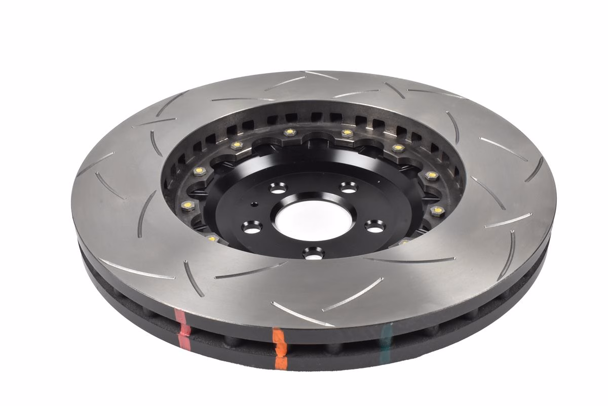 DBA 5000 Series T3 Slotted 2-Piece Brake Discs For 2021-2024 Audi SQ8 | Front | 400mm | Black Hat | Pair - Image 2