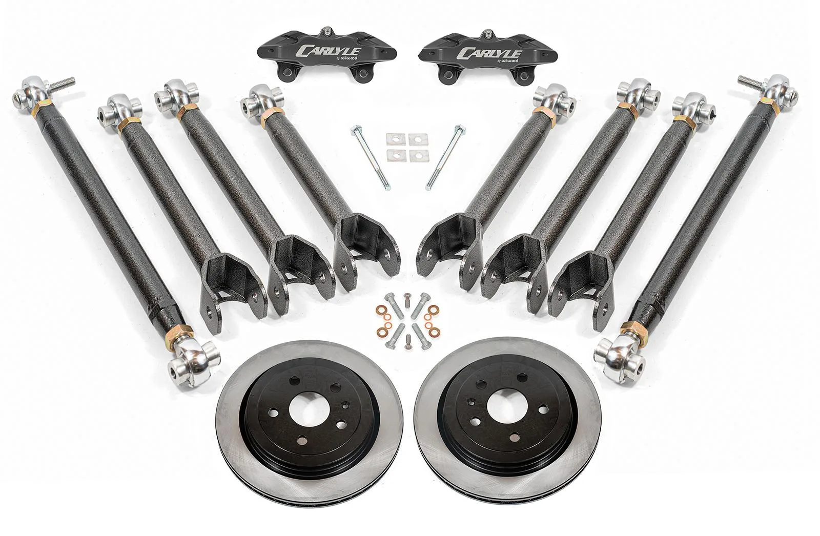 BMR 15" Conversion Kit By Carlyle Racing For 2016-2024 Chevrolet Camaro | Solid Rotors | Black Calipers | Black Hammertone