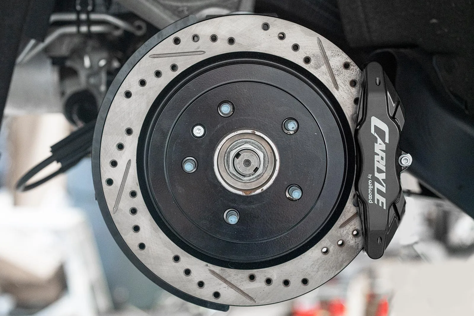 BMR 17" Conversion Kit By Carlyle Racing For 2014-2019 Chevrolet Corvette C7 (incl. Z06) | Drilled and Slotted Rotors | Black - Image 2