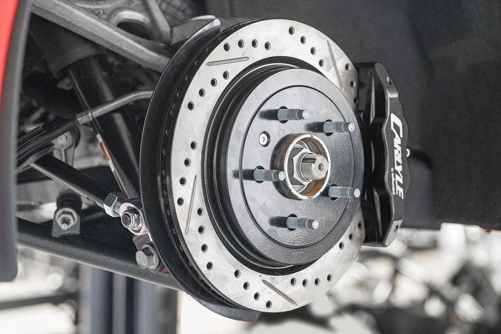 BMR 17" Conversion Kit By Carlyle Racing For 2014-2019 Chevrolet Corvette C7 (incl. Z06) | Drilled and Slotted Rotors | Black - Image 3