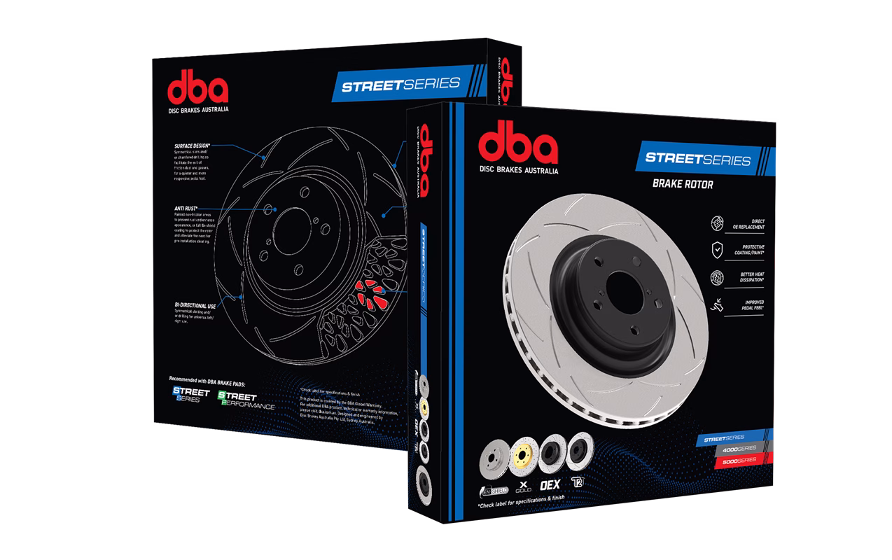 DBA Street Series T2 Slotted Brake Discs For 2013+ Land Rover Range Rover Sport/Range Rover | Front | 380mm | Pair - Image 2