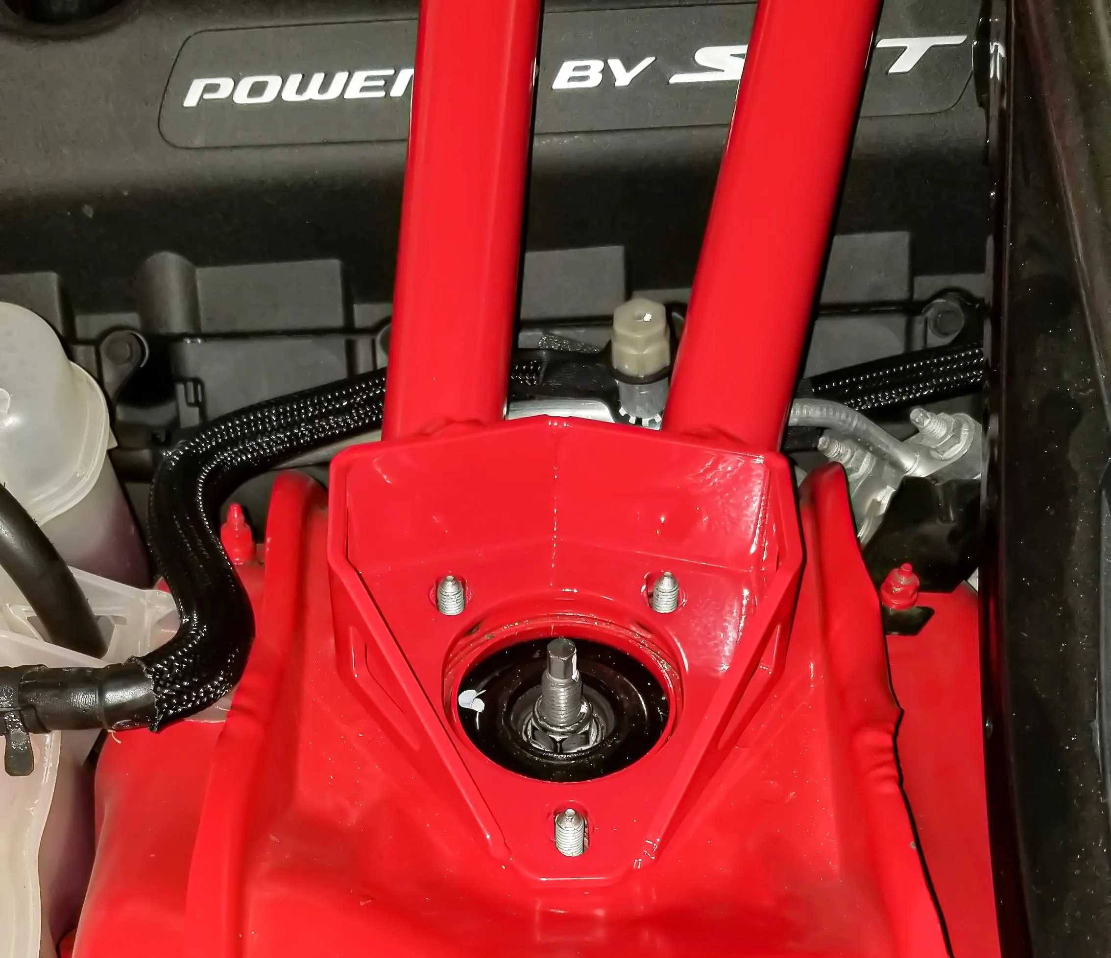 BMR Front Strut Tower Brace For 2008-2023 Dodge Challenger / Charger | Twin Tube Design - Image 7