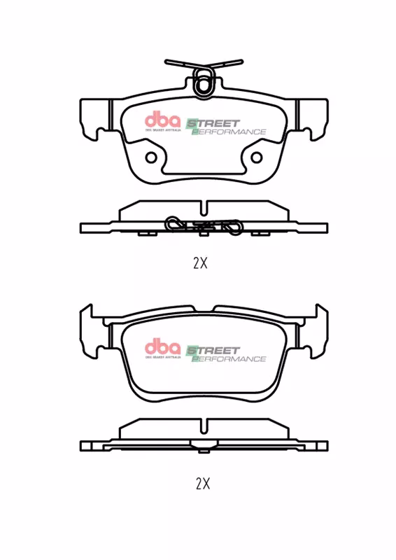 DBA Street Series T2 Disc & Street Performance Pad Kit For 2019-2021 Ford Focus ST Mk4 | Rear | 302mm - Image 5