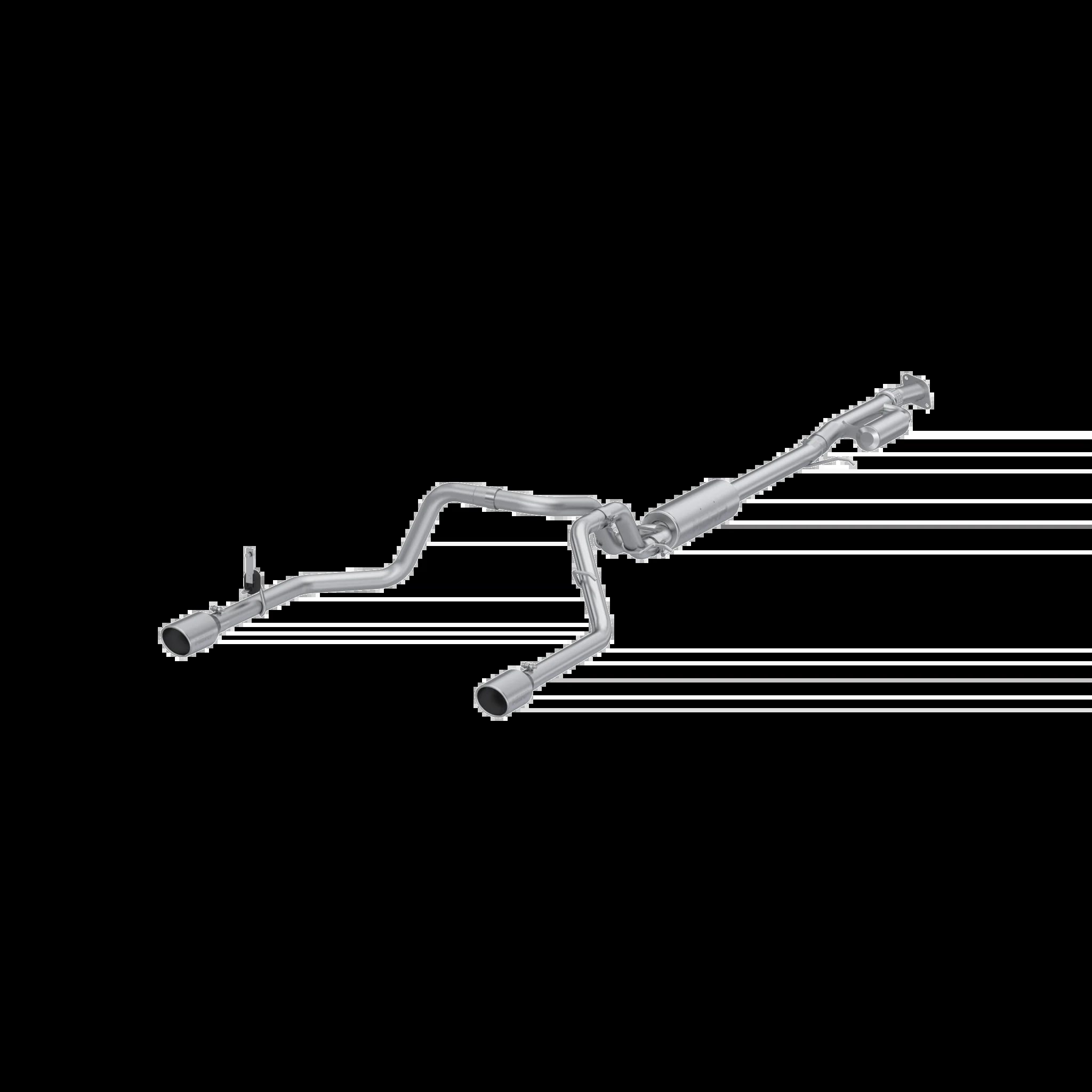MBRP 3-Inch Cat-Back Exhaust For 2019-2026 Chevrolet Silverado / GMC Sierra 1500 | Street Profile | Dual Rear Exit | Armor Lite | Stainless Steel Tips