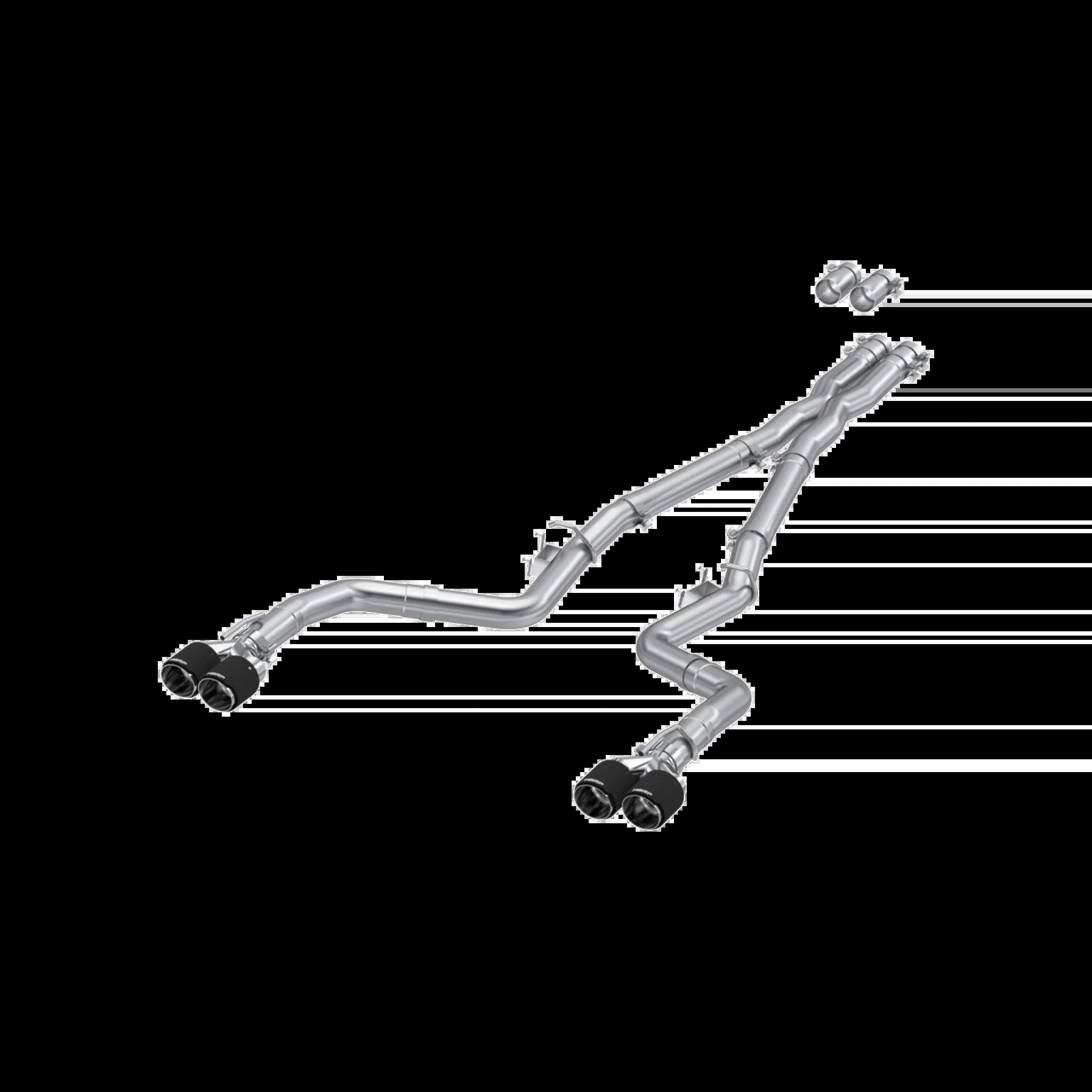 MBRP 3-Inch Cat-Back Exhaust For 2015-2023 Dodge Challenger | Race Profile | Quad Rear Exit | Armor Pro | Carbon Fibre Tips