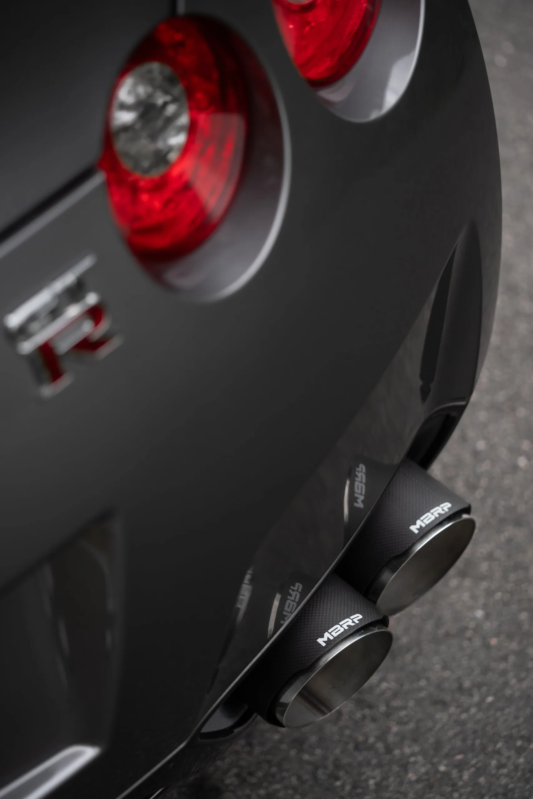 MBRP 3.5-Inch Cat-Back Exhaust For 2009-2024 Nissan GT-R | Street Profile | Quad Rear Exit | Armor Pro | Carbon Fibre Tips - Image 4