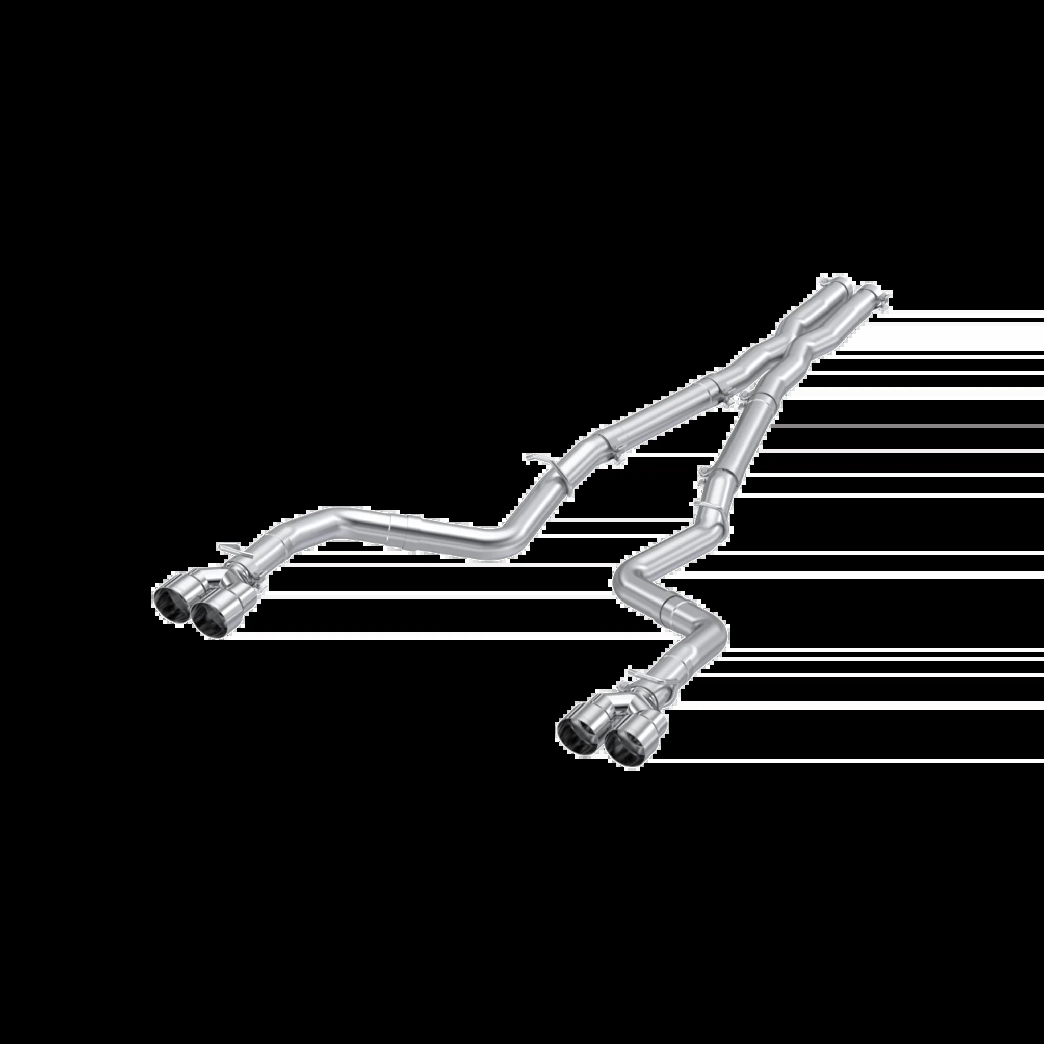 MBRP 3-Inch Cat-Back Exhaust For 2015-2016 Dodge Challenger | Race Profile | Quad Rear Exit | Armor Lite | Stainless Steel Tips