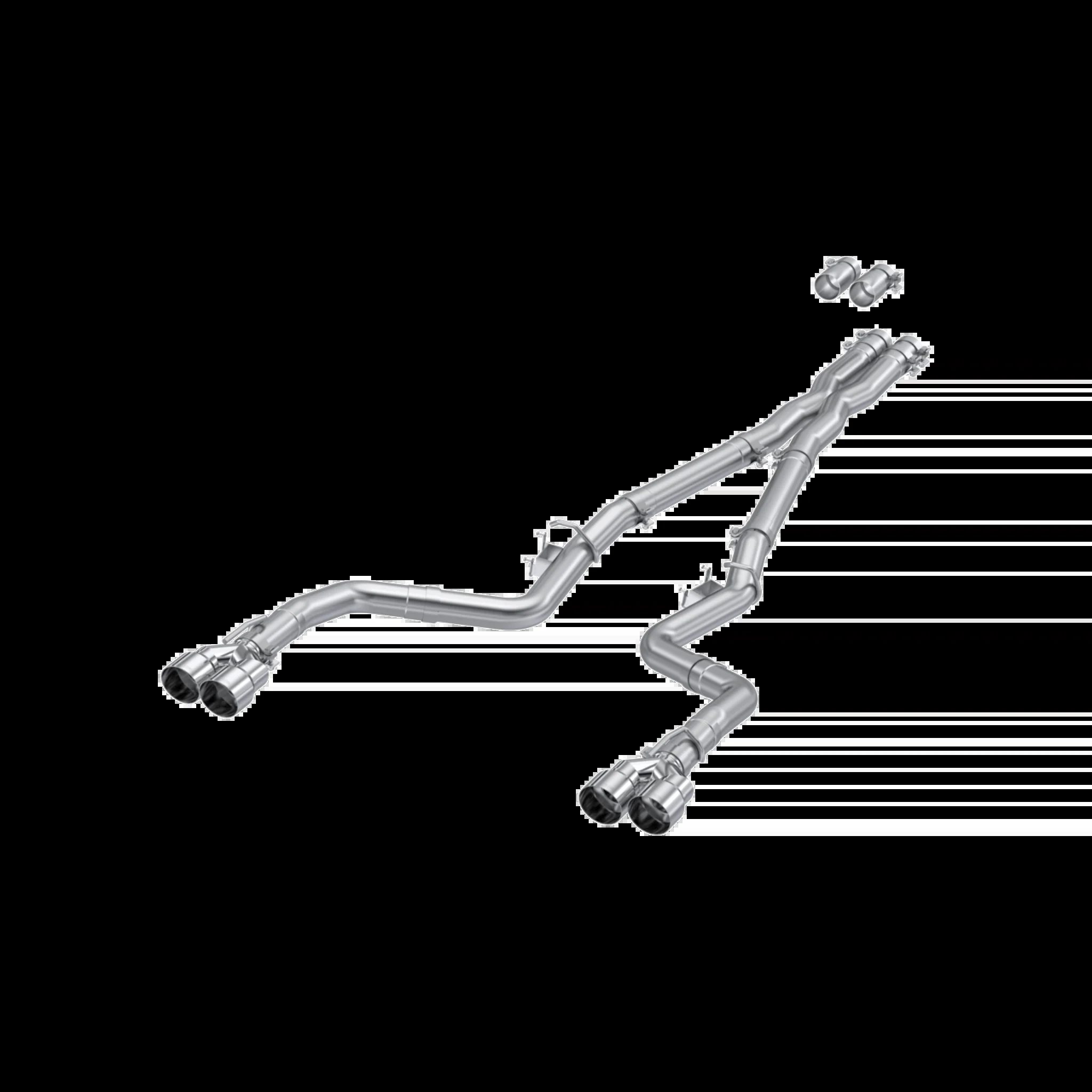 MBRP 3-Inch Cat-Back Exhaust For 2015-2023 Dodge Challenger | Race Profile | Quad Rear Exit | Armor Lite | Stainless Steel Tips